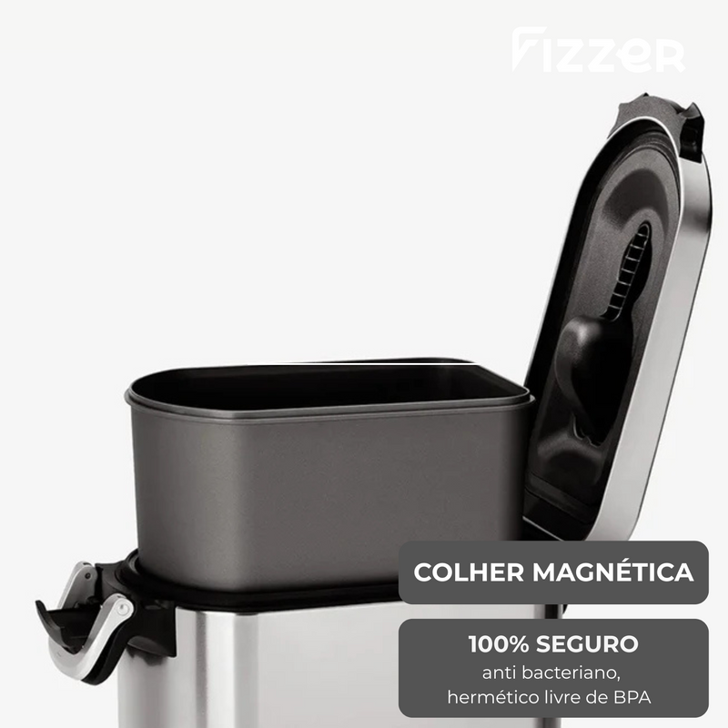 PetCan Fizzer™ – Compactador Inteligente de Ração