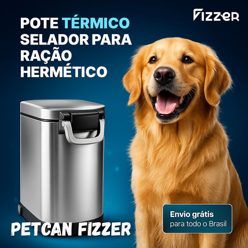 PetCan Fizzer™ – Compactador Inteligente de Ração